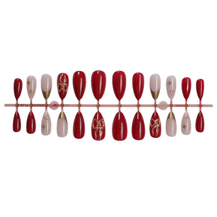 Artificial nail set with festive designs and elegant 3D decorations Kalsten