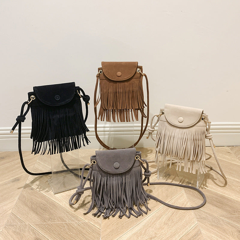 Bohemian Fringe Crossbody Bag Kalsten