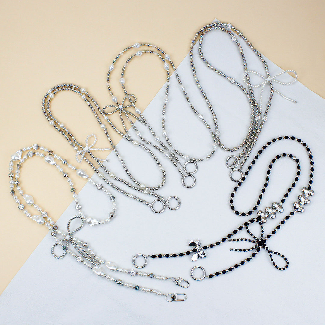 Elegant Pearl and Silver Necklace Kalsten