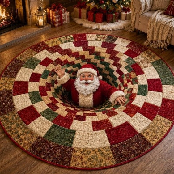 Spooky Halloween-Themed Decorative Round Area Rug