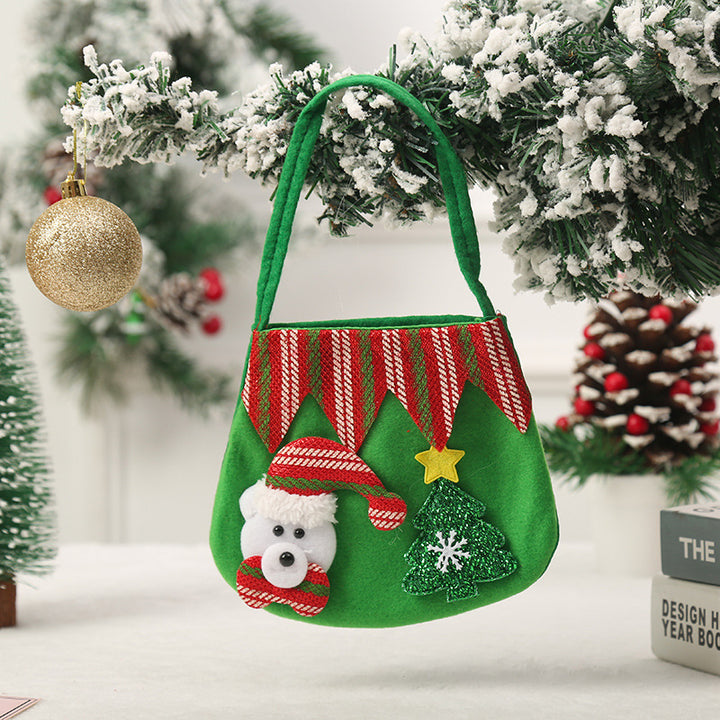 Festive Holiday-Themed Felt Tote Bag Kalsten