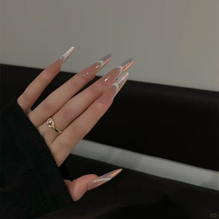 Glossy Stiletto Nail Extensions