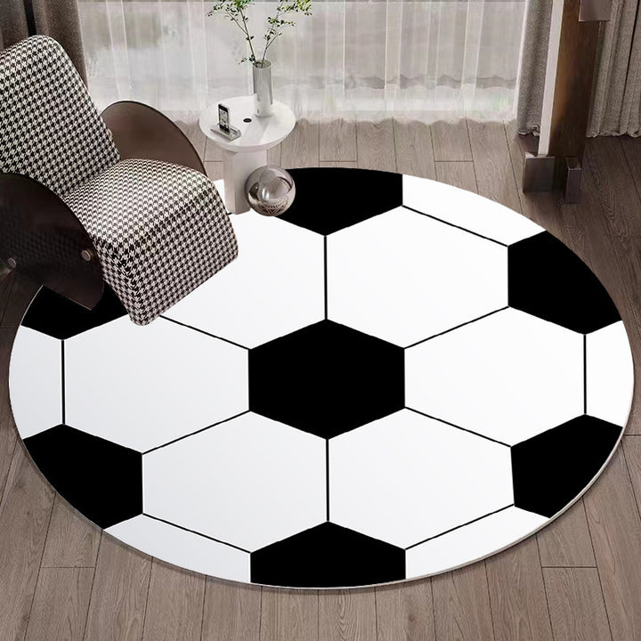 Round Logo Area Rug Kalsten