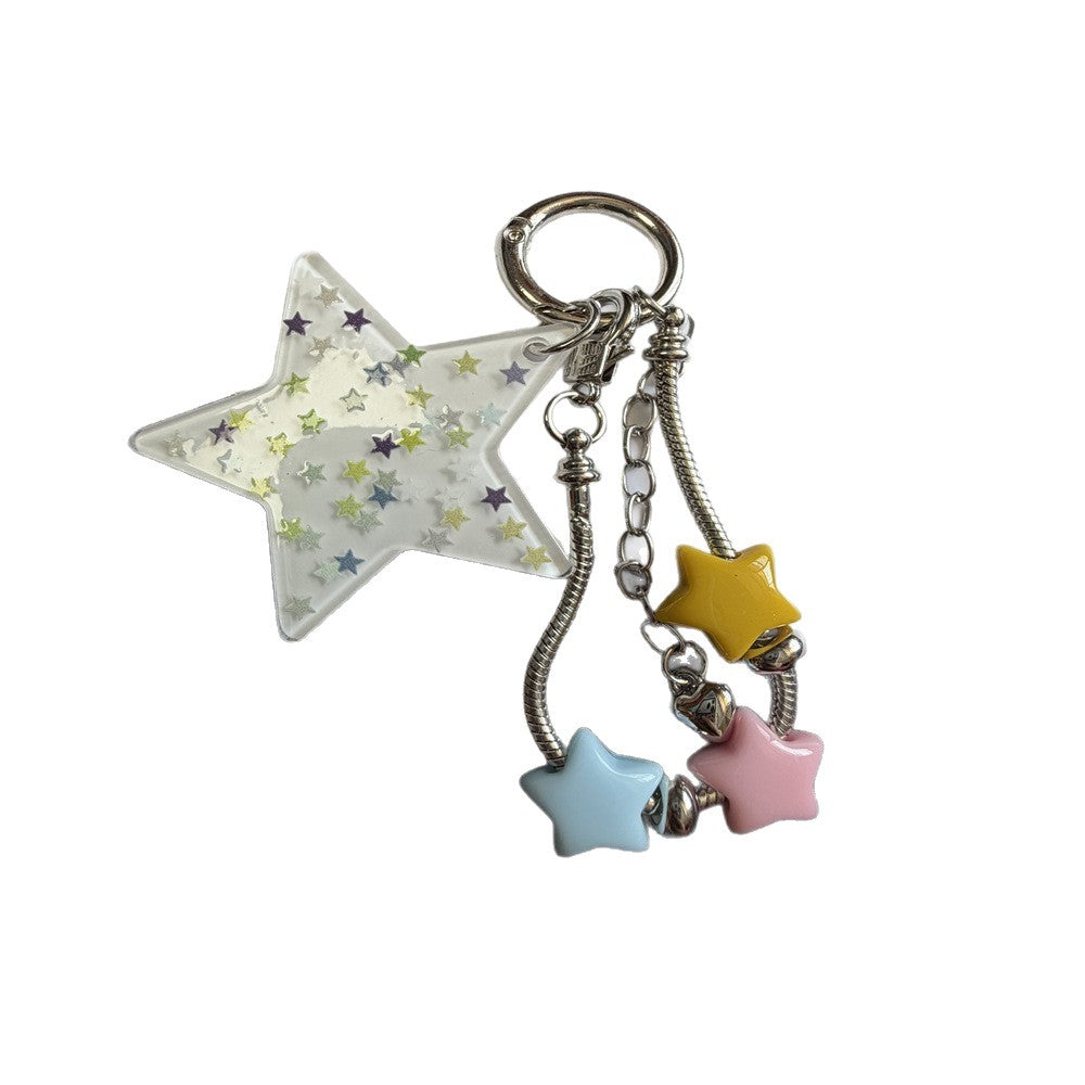 Star-Themed Charm Keychain Kalsten