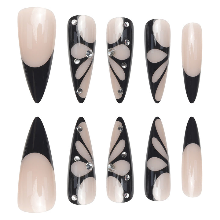 Artistic Butterfly-Inspired Stiletto Press-On Nails Kalsten