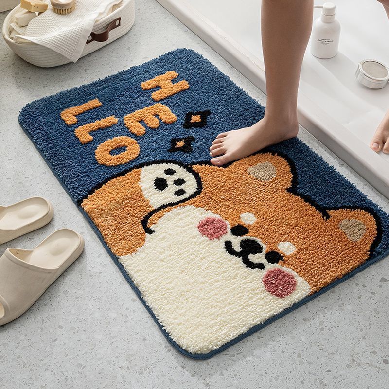 Cute Dog-Themed Bath Mat Kalsten