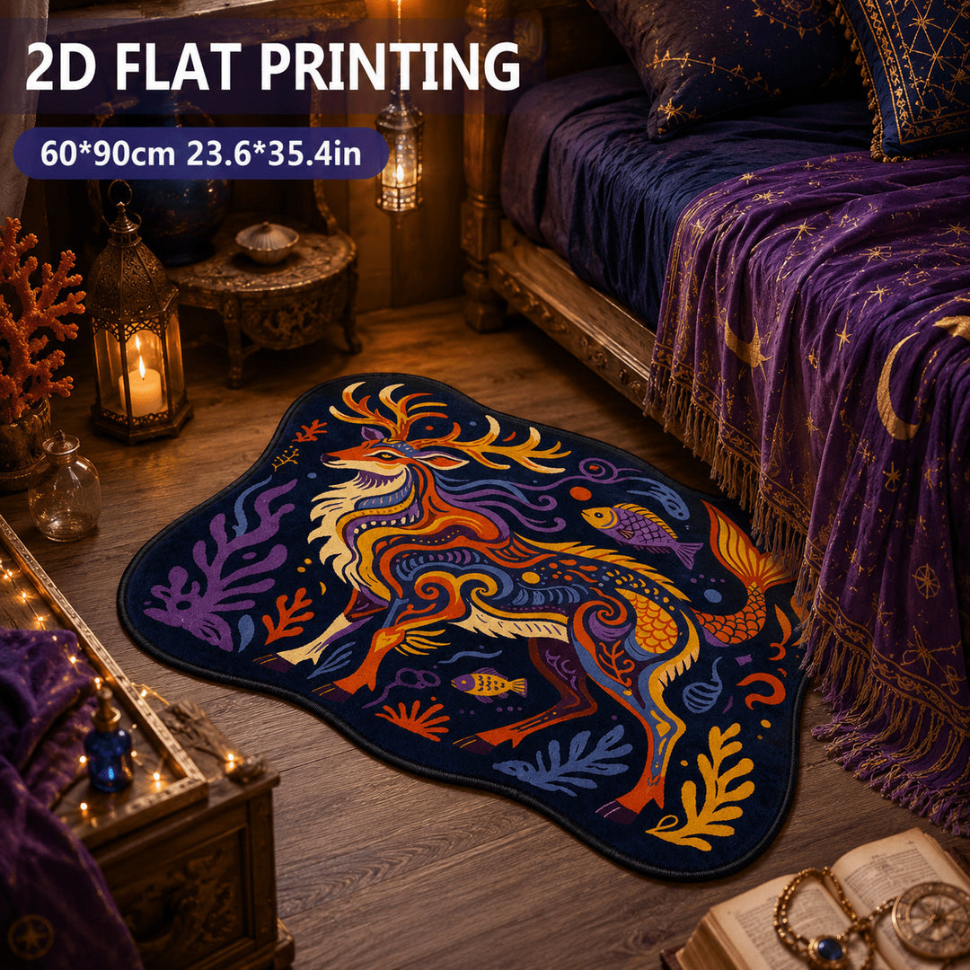 Artistic Animal-Themed Area Rug