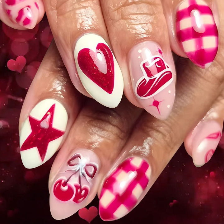 Chic Decorative Press-On Nail Enhancements Kalsten