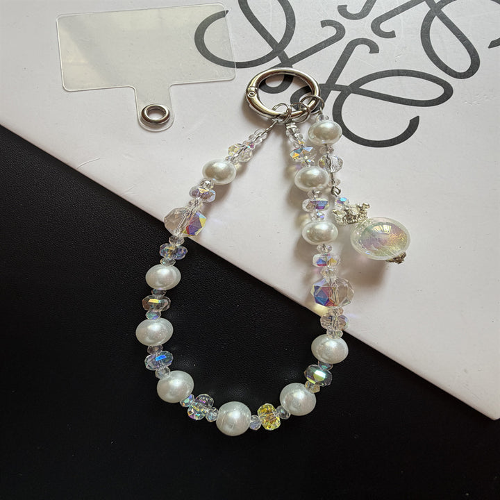Elegant Beaded Keychain with Charm Kalsten