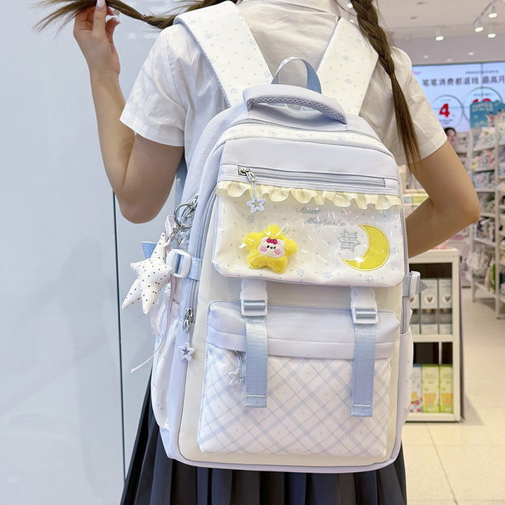 Decorative Graphic Print Backpack Kalsten