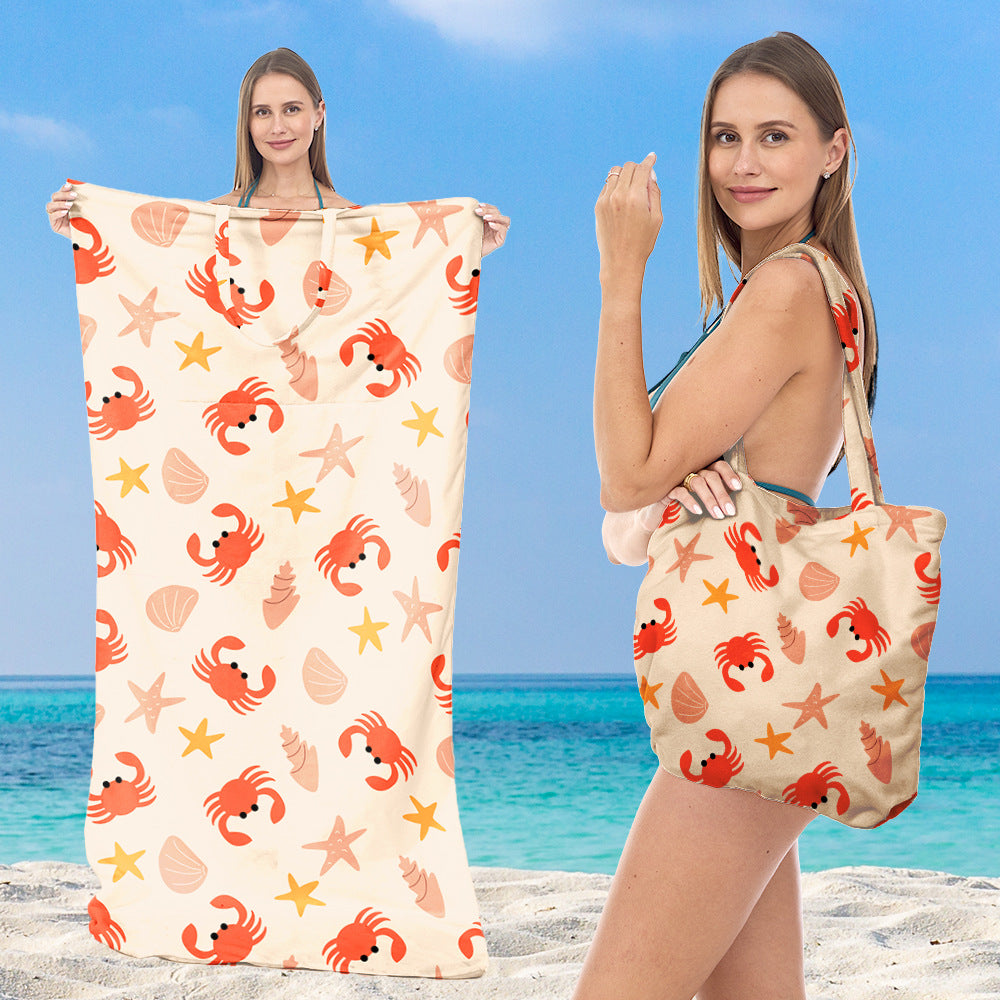 Beach towel with stylish tote bag Kalsten