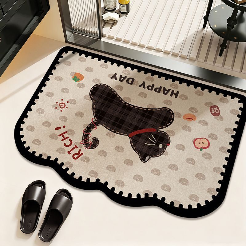 Cat-Themed Decorative Shower Mat