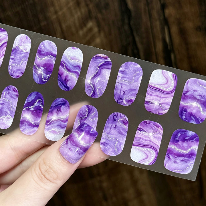 Artistic Watercolor Nail Wraps