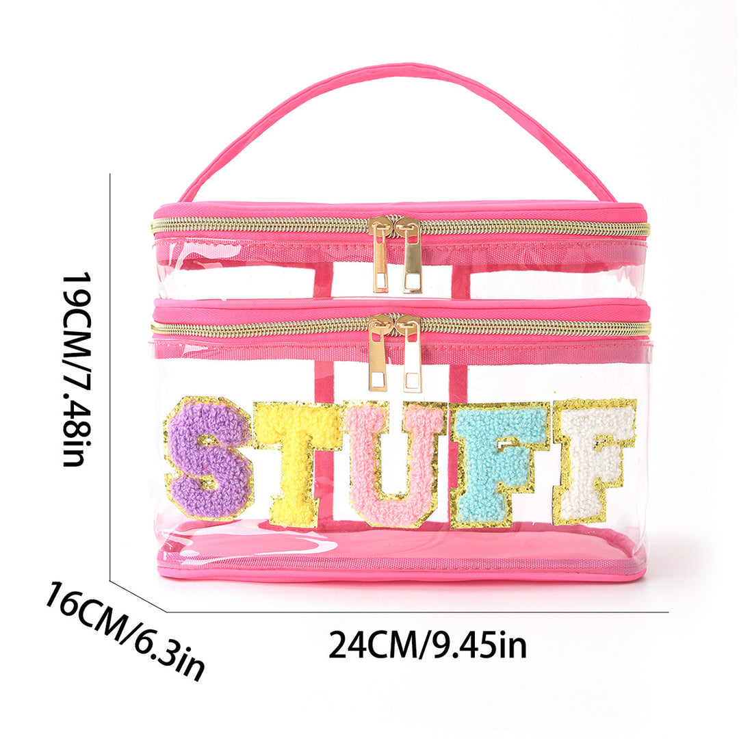 Plastic cosmetic box with two compartments Kalsten