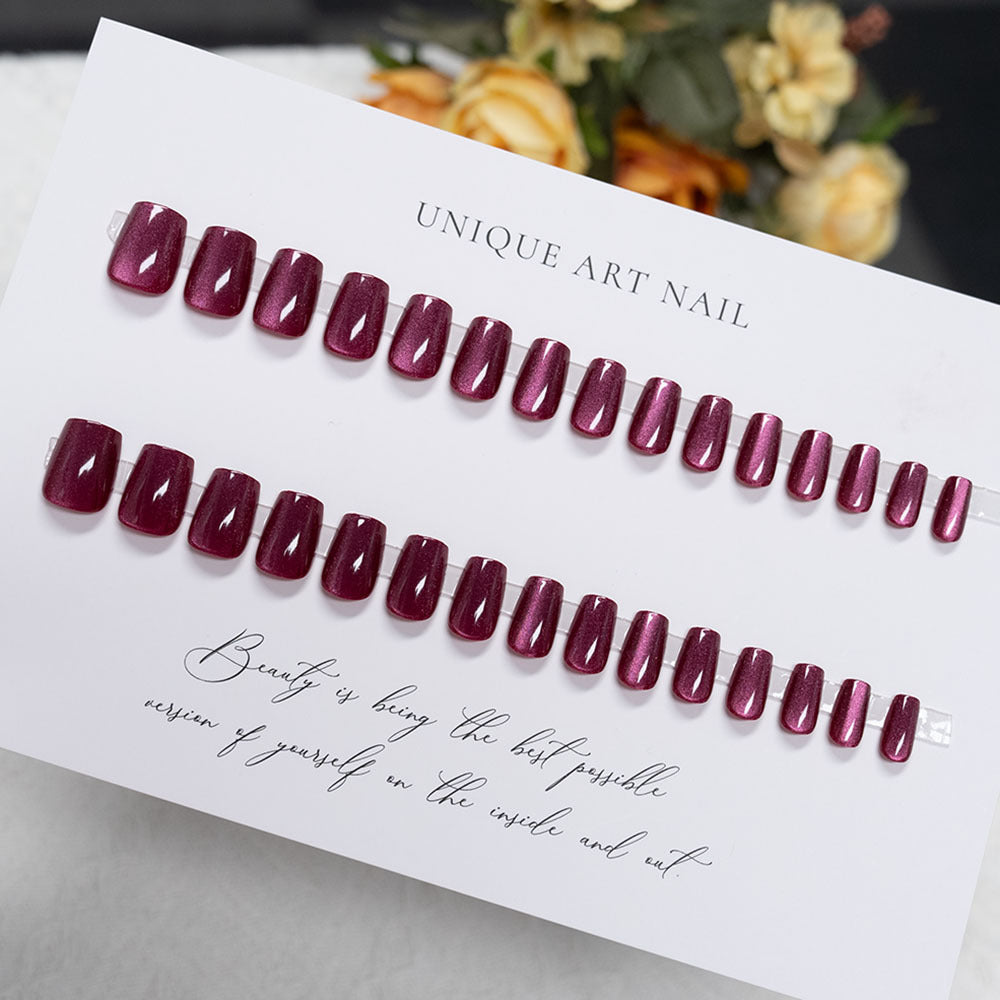 Glossy Acrylic Press-On Nail Set