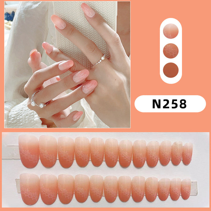 Elegant Gradient Press-On Nail Set