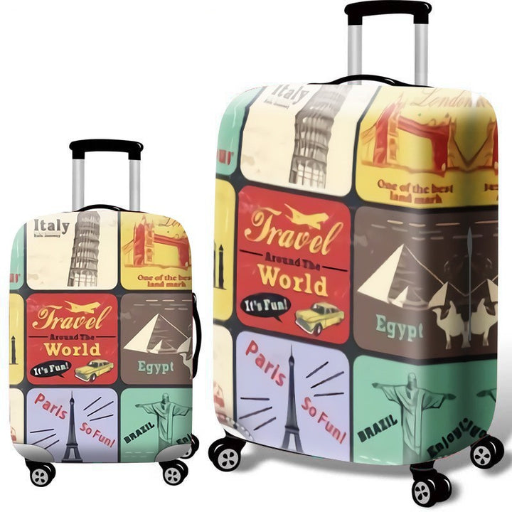 Women’s hard-shell suitcase with nostalgic London motif Kalsten