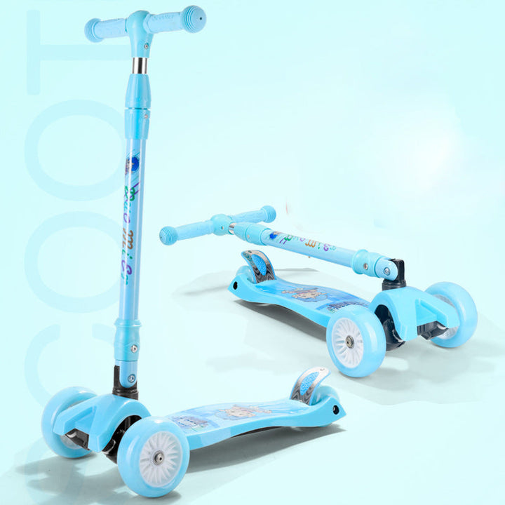 Foldable Light-Up Three-Wheel Scooter Kalsten