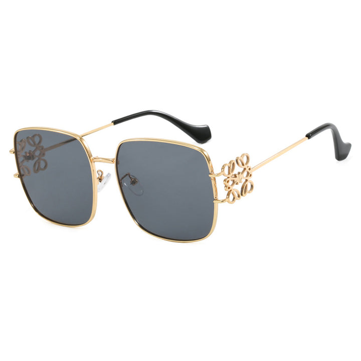 Ladies square sunglasses with delicate design and luxurious metal frame Kalsten