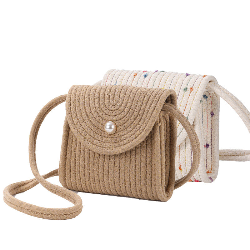 Women's Fashion Shoulder Bag with Decorative Pearl Closure Kalsten