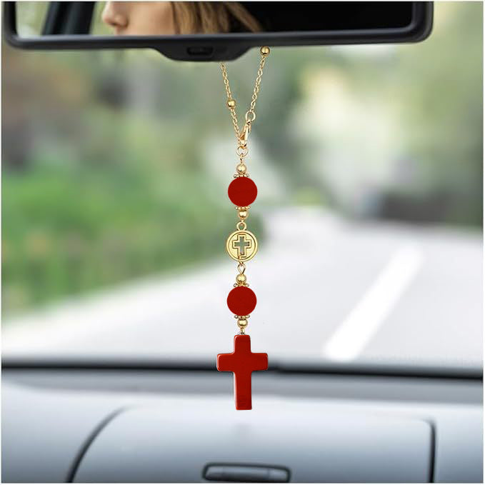 Decorative Cross Car Charm Kalsten