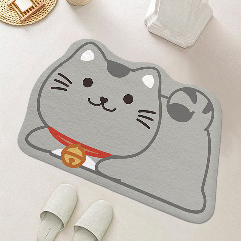 Cute Cartoon Food-Themed Bath Mat