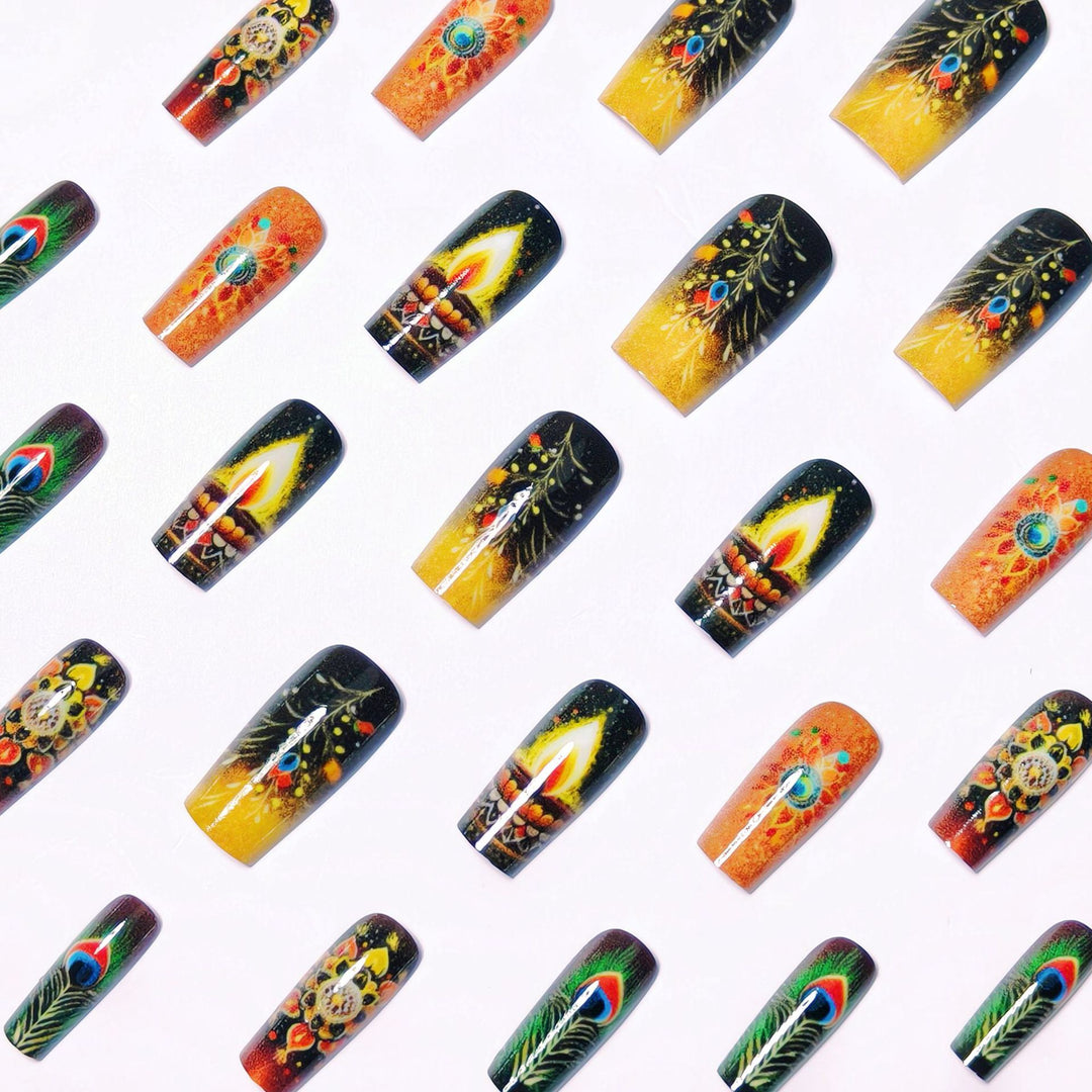 Artistic Festive Nail Art Kalsten