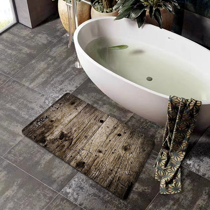 Natural Wood Grain Bath Mat Kalsten
