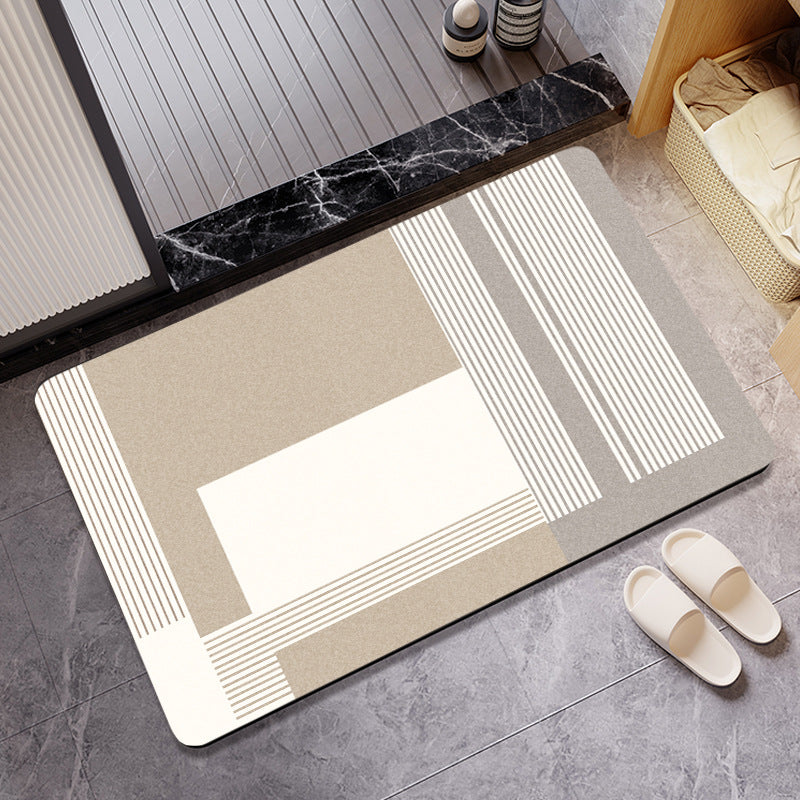 Artistic Cat-Themed Bath Mat Kalsten