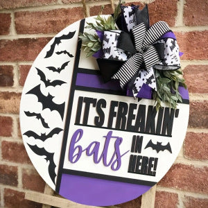 Halloween-Themed Wall Plaque