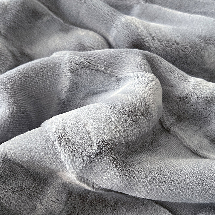 Textured Patchwork Fleece Blanket Kalsten