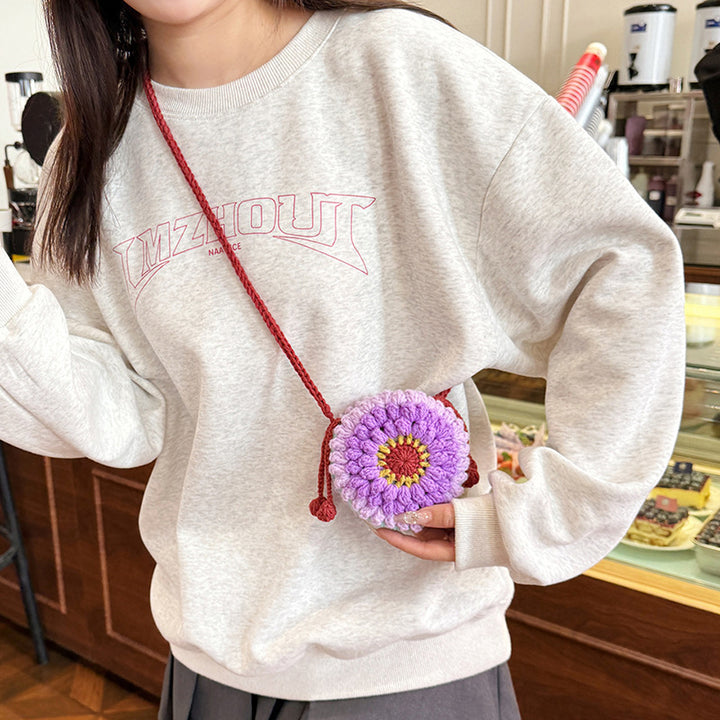 Cute Crochet Floral Mini Bag