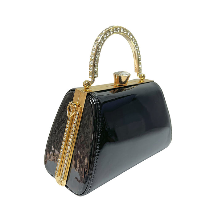 Elegant Patent Leather Evening Handbag