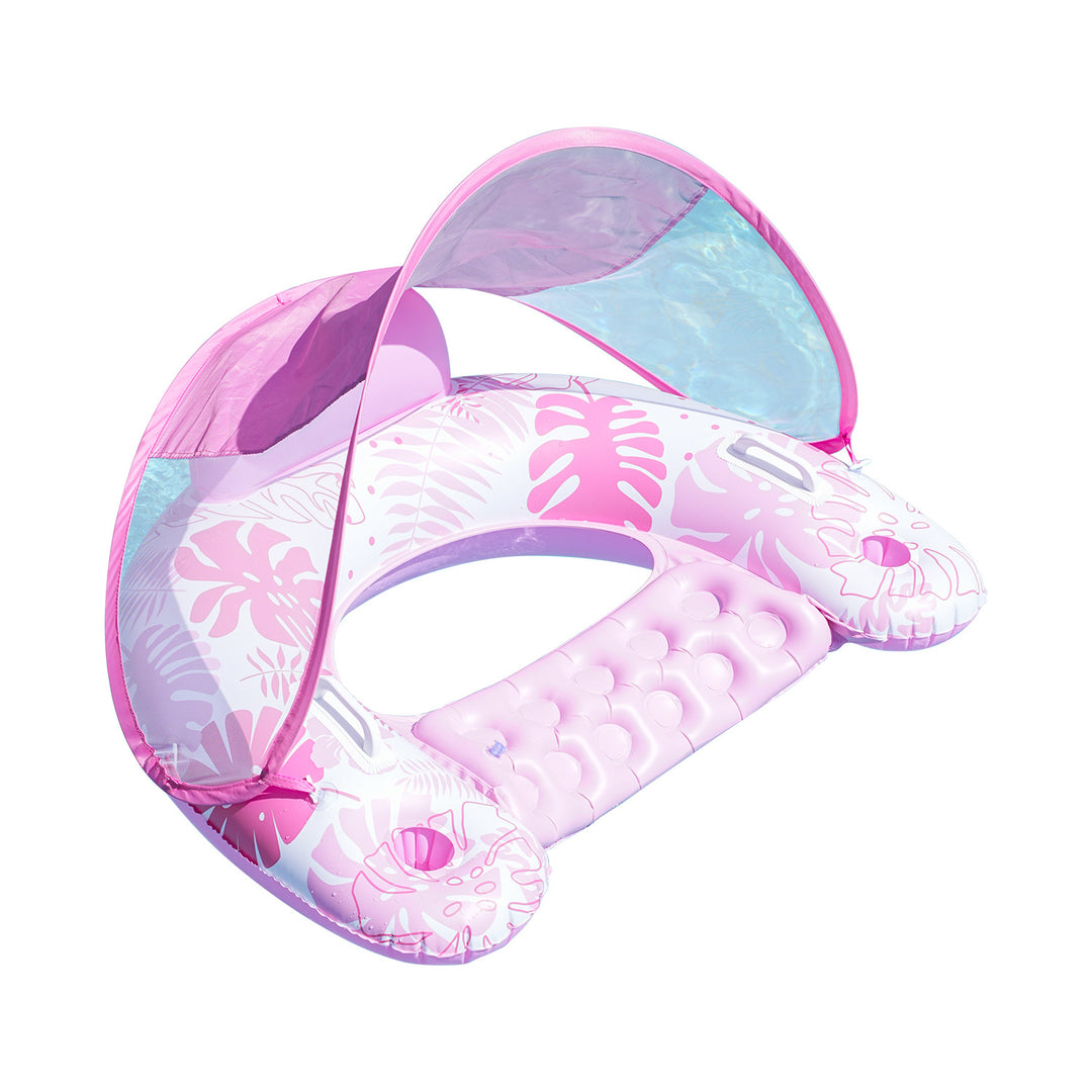 Unisex Inflatable Comfort Pool Lounger with Headrest Kalsten
