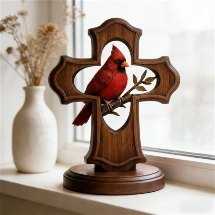 Decorative cross figure with Cardinal Kalsten