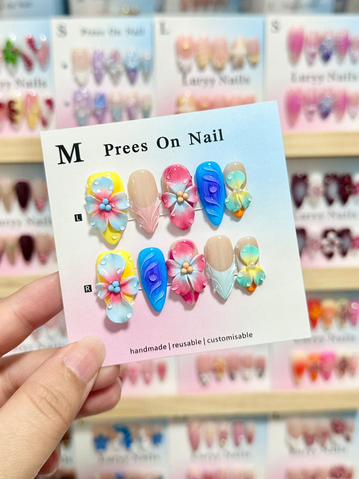 Artistic Reusable Press-On Nail Set