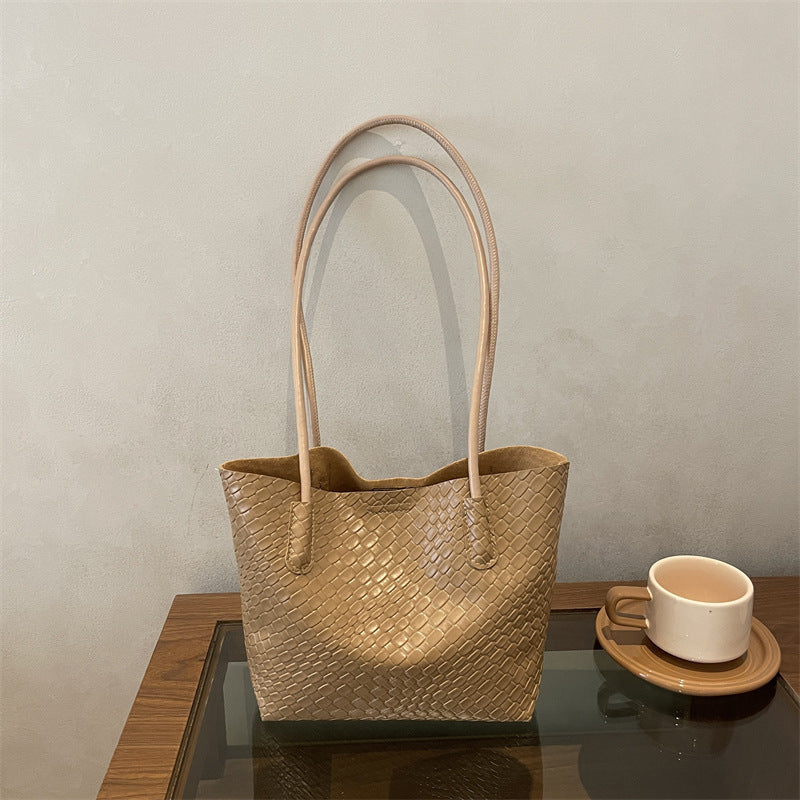 Woven Textured Handbag