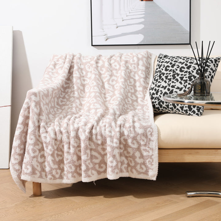 Luxury Leopard Print Throw Kalsten