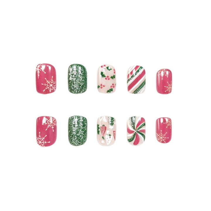 Festive Holiday Nail Art Set Kalsten