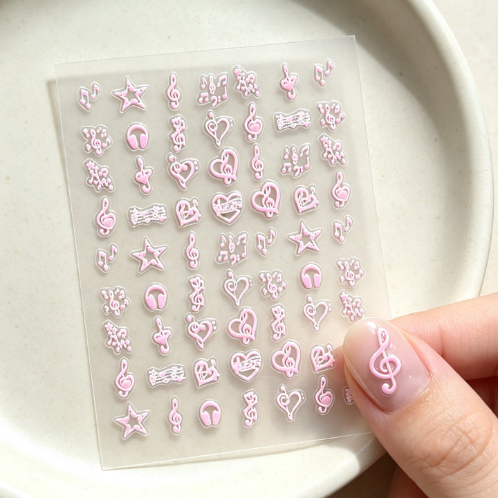 Dessert-Themed Nail Art Sticker Sheet
