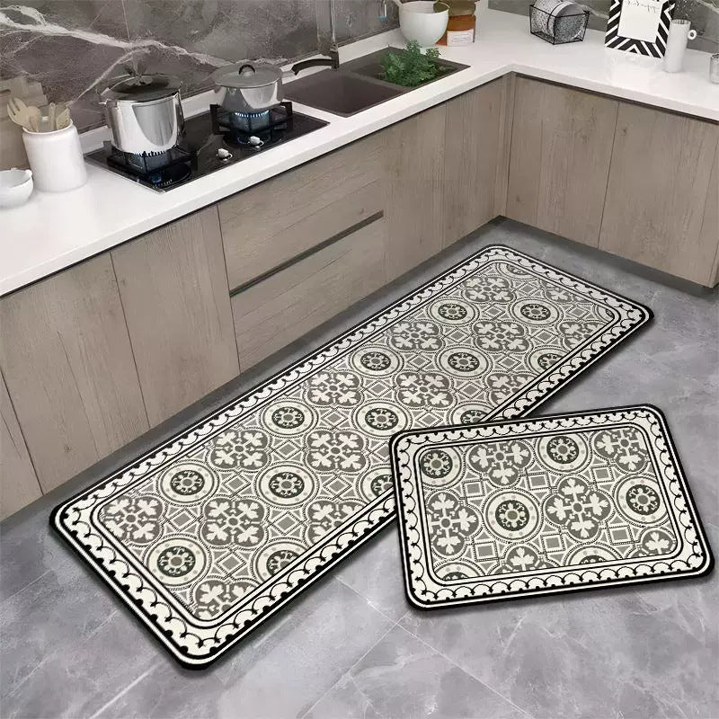 Geometric Pattern Kitchen Runner Mat