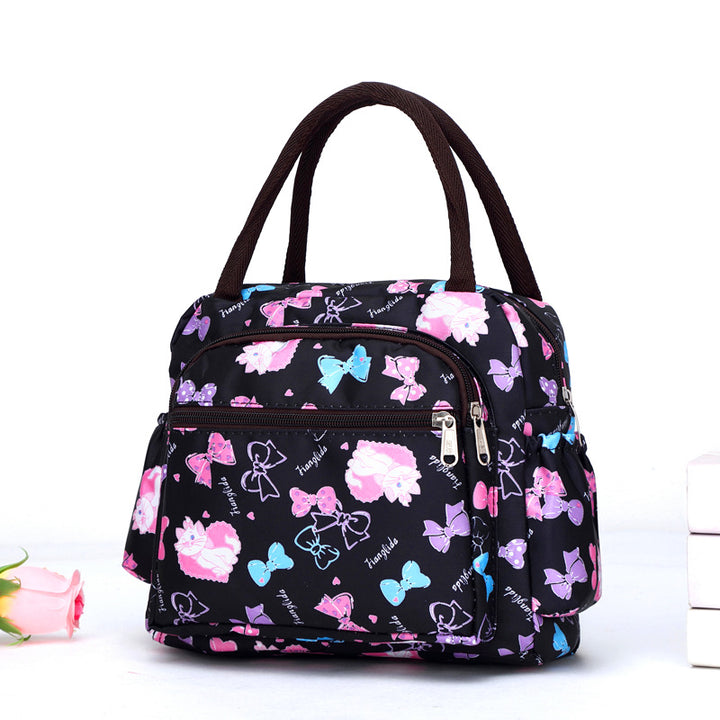 Cat Pattern Insulated Lunch Tote Kalsten