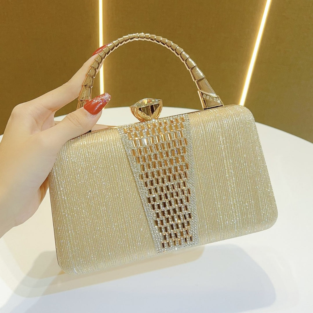 Evening Handbag with Crystal Detailing