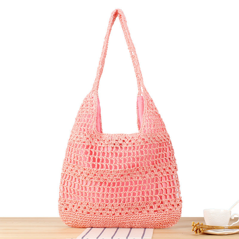 Basket bag with floral appliqué Kalsten