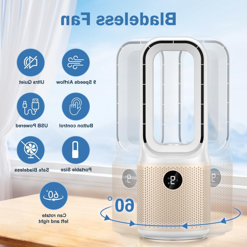 Unisex tower fan without rotor blades with intelligent timer Kalsten