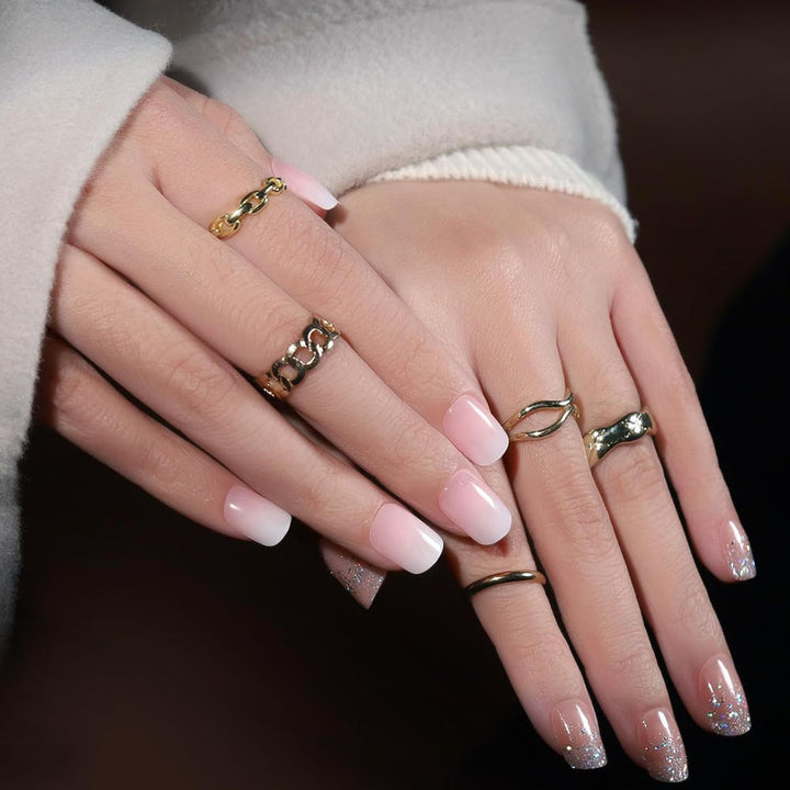Assorted Full Coverage Press-On Nail Tips Set