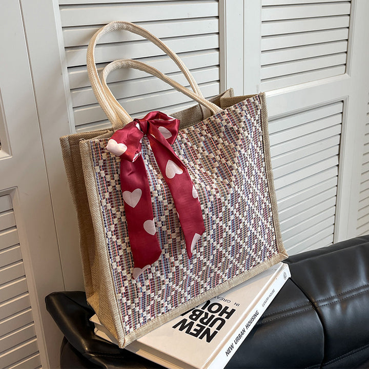Decorative Quilted Tote Bag