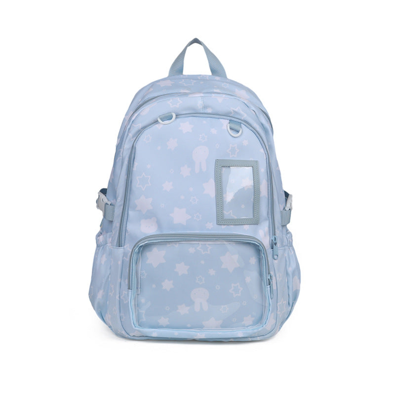 Whimsical Star-Print School Backpack Kalsten
