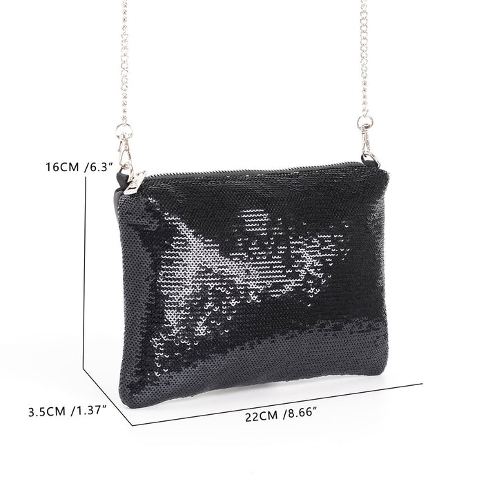 Elegant Clutch with Glitter Details Kalsten