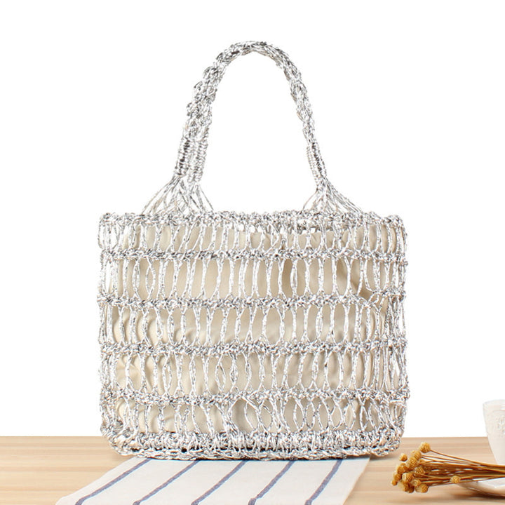 Practical mesh straw bag Kalsten
